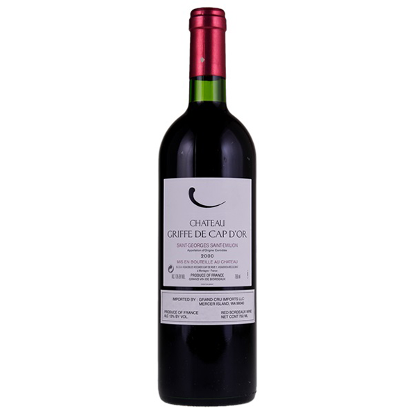 2000 Chateau Griffe de Cap d'Or, Saint-Georges-Saint-Emilion